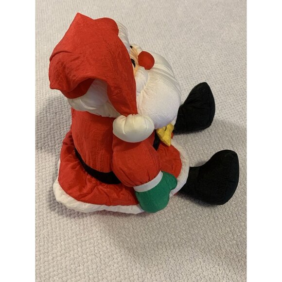 Hallmark Vintage Santa Claus Plush 90s Nylon Puffalump Holiday Christmas Toy - Picture 5 of 10